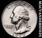 1963-D Washington Quarter- Silver- Choice Gem Brilliant Unc Luster #J5396