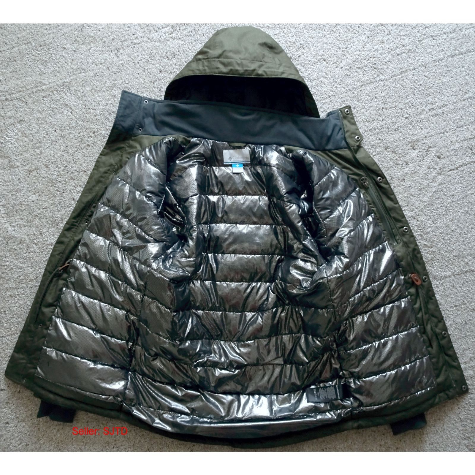 READ Columbia Barlow Pass TurboDown Jacket Parka Men Small (runs large) thumbnail 5