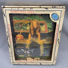 Vintage Britney Spears Quartz Wall Clock Made In USA Y2K Pop Music Icon Working