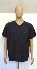 Polo Ralph Lauren Mens Short Sleeve V Neck Cotton T Shirt Dark Charcoal Grey X-L