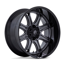 20x10 Fuel Darkstar Matte Gunmetal Black Lip Wheel 6x1356x5.5 -18mm