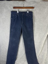 Vintage Wrangler Corduroy Chino Pants Mens 31x32 Blue Regular Fit USA 82660NV
