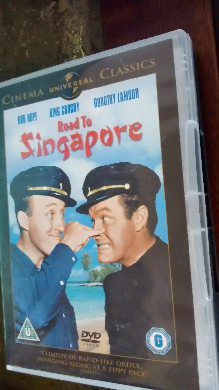 Road To Singapore (DVD, 2006) Bob Hope, Bing Crosby, NO CASE INCLUDED....