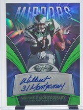 2025 Certified Football Wilbert Montgomery Mirrors Auto 14/15 Eagles