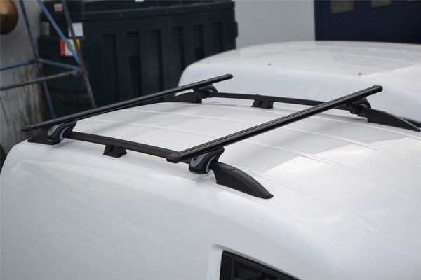 Schwarz DachträGer + Cross Stangen FüR Ford Transit Tourneo Connect 2014 - 2024-image