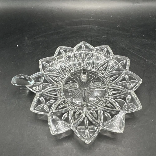 Vintage Clear Federal Petal Glass Fairy Light Bottom