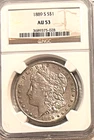 1889 S Morgan beautiful coin NGC AU53 very nice Free shipping