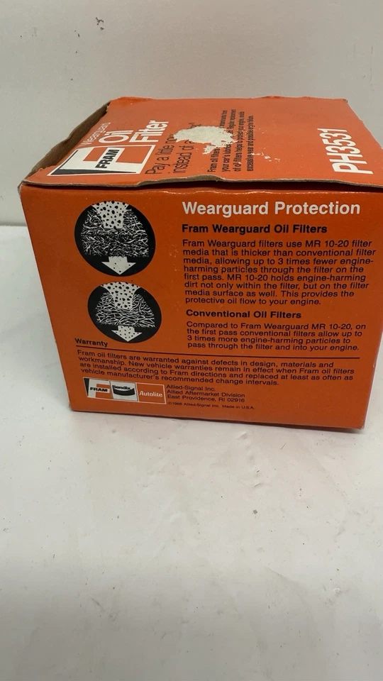 Filtros de aceite giratorios FRAM Extra Guard PH3531 10.000 millas nuevos en caja Honda Acura Foto 4 de 4