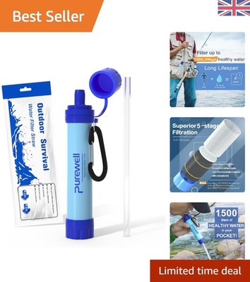 Outdoor Wasserfilter - 0,01 μm Ultrafeinfilter entfernt 99,99% der Bakterien &...