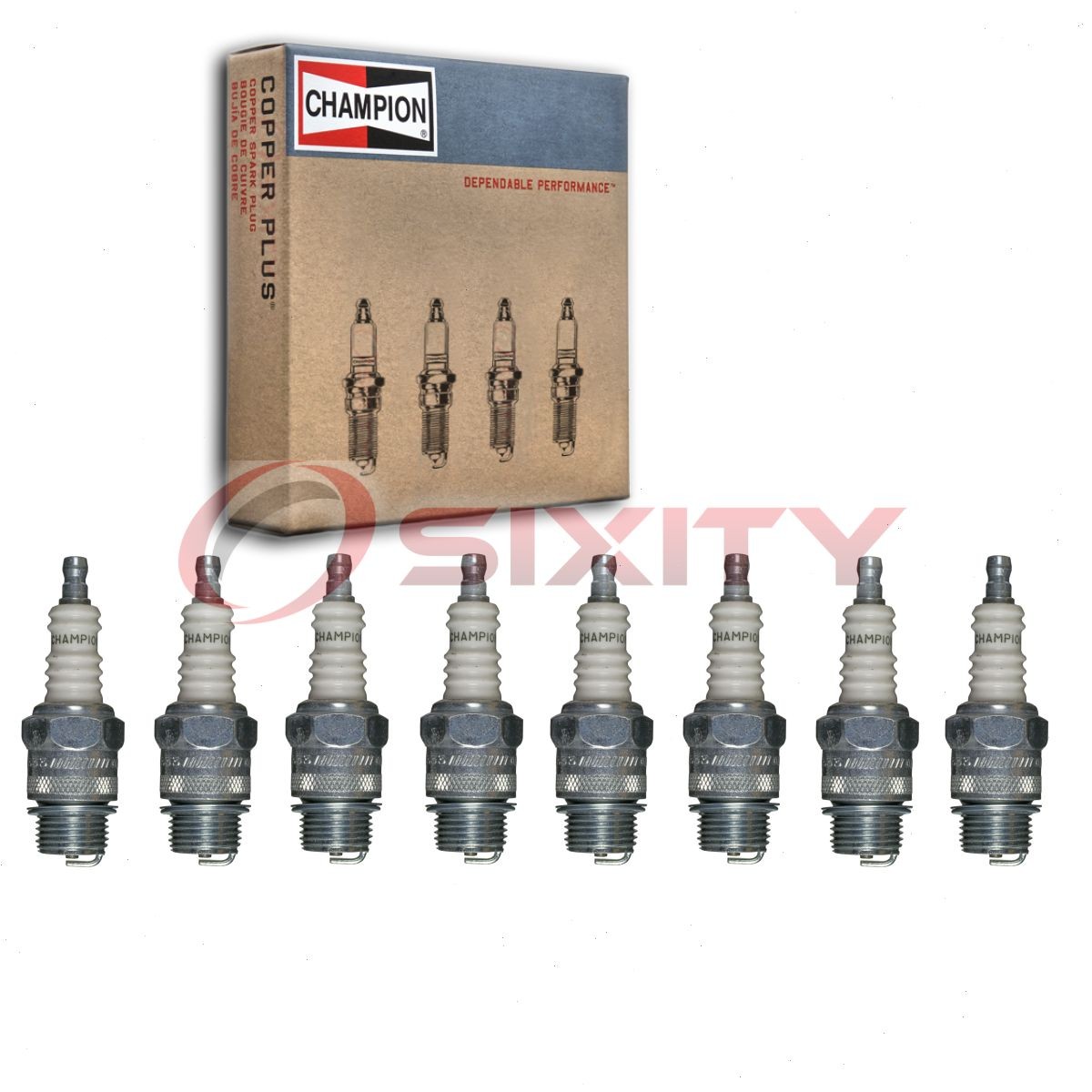 8 pc Champion Industrial 509 Spark Plugs for S83F S82F MW22U M8AC0 M8A0 M8A cu