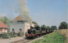 Carte postale ancienne CHEMIN DE FER DOLLER ALSACE ASPACH loco Meuse 51 train