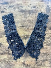 Vintage Style White Lace Detachable Collar Victorian Crochet Removable