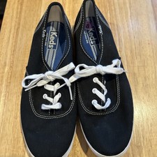 Keds Women  s Champion Original Canvas Sneakers In Black Size 8