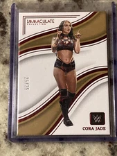 2023 Panini WWE Immaculate Cora Jade Ruby Red Parallel Base Card No. 57 25/35 SP