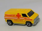 Vintage 1974 Hot Wheels Paramedic Super Van Yellow Blackwall Van Hong Kong