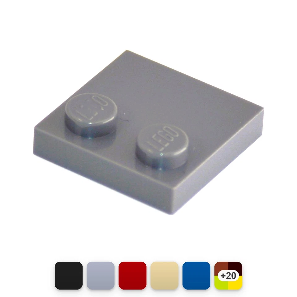 10x LEGO Fliese modifiziert 2 x 2 mit Noppen auf Kante (33909) – Farbe wählbar - Bild 1 von 1