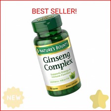 Ginseng by Nature's Bounty, Ginseng Complex Capsules Supports Vitality  Immune