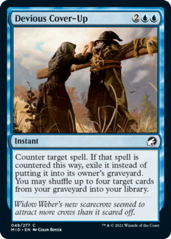 x1 Devious Cover-Up NM, MTG Innistrad: Midnight Hunt