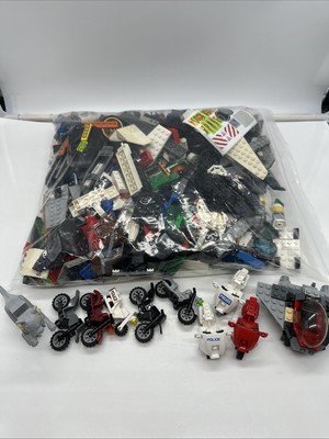 Bulk 3+ Lbs Lot Lego Bricks Plus Motorcycles Dirt Bikes - Random Parts & Pieces