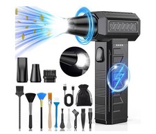 Pistola Aria Compressa con Luce LED, 3 Velocità 150000 RPM Aria Compressa...