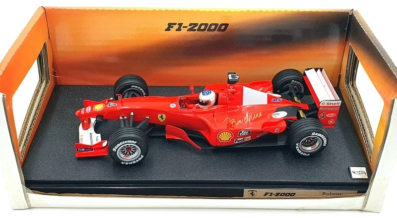 Hot Wheels 1/18 Scale diecast - 26738 Ferrari F1-2000 Rubens Barrichello - Image 4 of 4