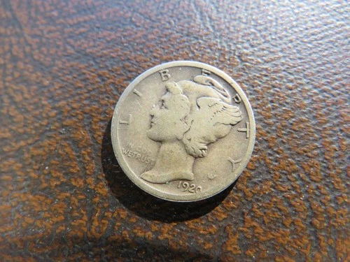 1920 D Mercury Dime. Very Good