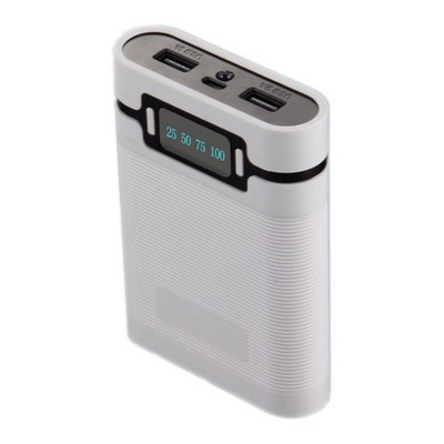1Pc White 2000mAh-12000MAh 4*18650 Battery Power Bank DIY Case Shell Box aa