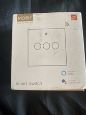 Moes Smart Switch White 1 Gang Alexa Google Assistant Smart Life Wi-Fi Single