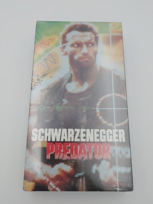Predator Schwarzenegger 1991 VHS W/Blue FOX Watermark Factory Sealed Cult Tape
