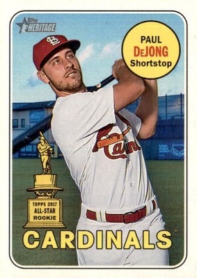 2018 Topps Heritage Paul DeJong St. Louis Cardinals #320 5 Card Lot