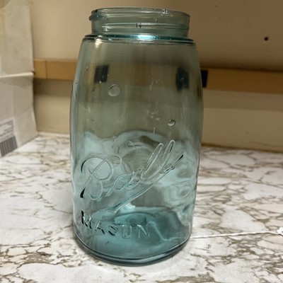 Antique Ball Mason Jar With J5 On Bottom