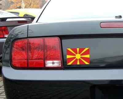 Samunshi Mazedonien Flagge Aufkleber Autoaufkleber Nationalfarben  6 Größen
