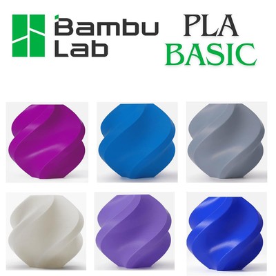 PLA Basic Filament mit Spule 1,75mm 1kg Bambu Lab 3D Druck