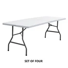3/4/6/8 FT Plastic Folding Table Portable Picnic Camping Table Indoor Outdoor