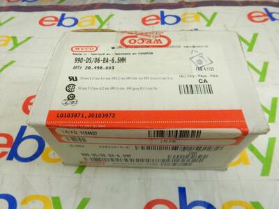 Weco 100 Count 6-Position Wire to Board Terminal Blocks 990-DS/06 6.5MM