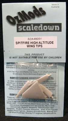 OzMods 1/48 SPITFIRE HIGH ALTITUDE WING TIPS Resin Conversion Kit