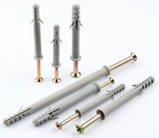 M8 M10 Frame Fixings Nylon Rawl Plug and Screw