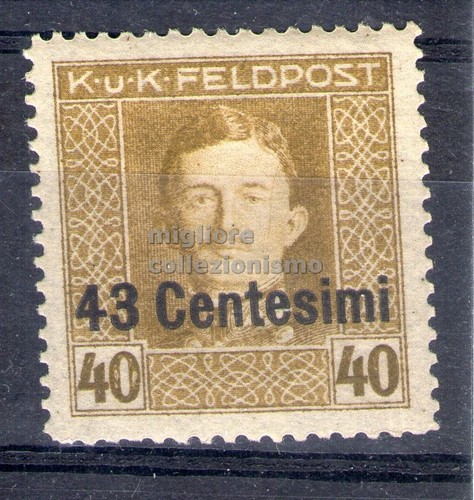 mc 1918 occupazione austriaca 43c su 40h mh*