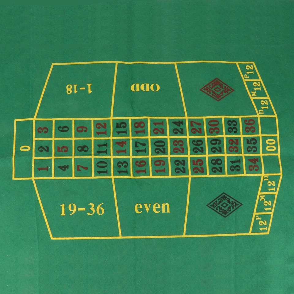 Deluxe Poker 16" Roulette Wheel Casino Game Table Set 120 Chips Rake & Felt Mat - image 2 of 4