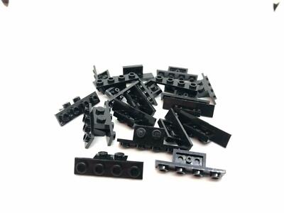 Lego (c) 20x Winkelplatte - 1x4 1x2 - schwarz - black angled plate - 2436 28802