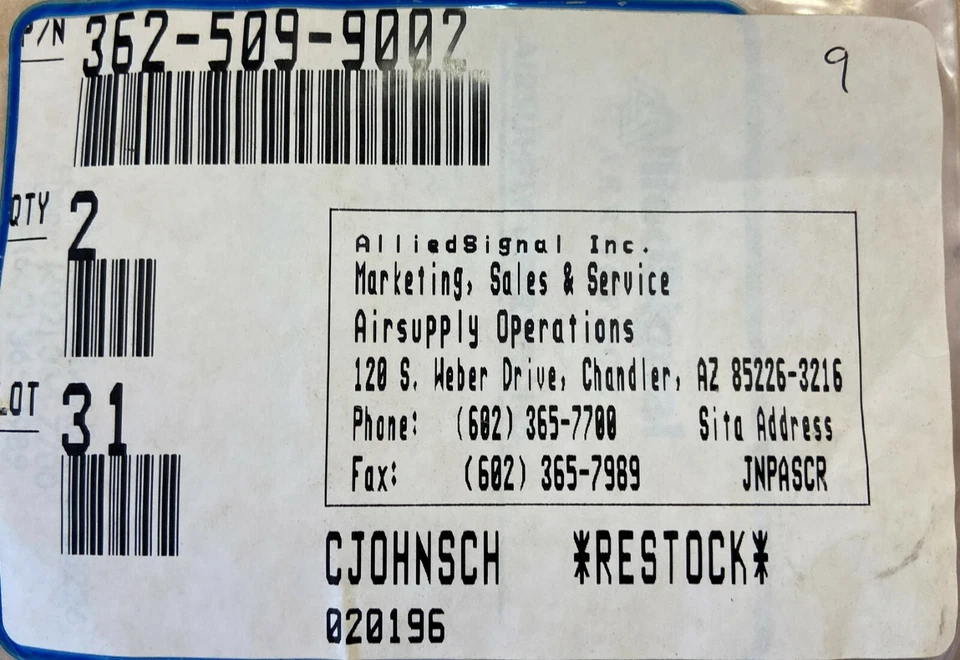 2 NEW GASKETS P/N 362-509-9002 - Image 2 of 2