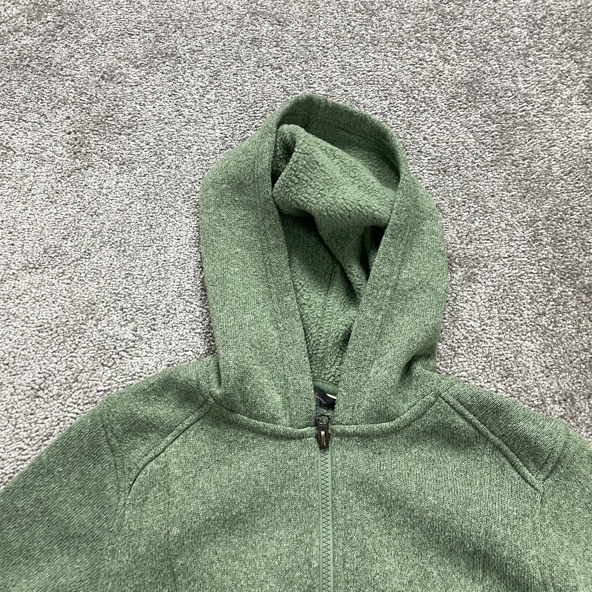 Eddie Bauer Hoodie Sweatshirt Womens XS Green Full Zip