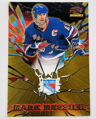 1997-98 Pacific Invincible Featured Performers Mark Messier #22 Rangers