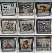 Special Moments Wall Art Coffee Collection 9 Different Variations 8.5" x 8.5"