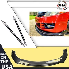 4Pcs Front Bumper Lip /Splitter Spoiler Carbon Fiber For Chevrolet Malibu 00-23