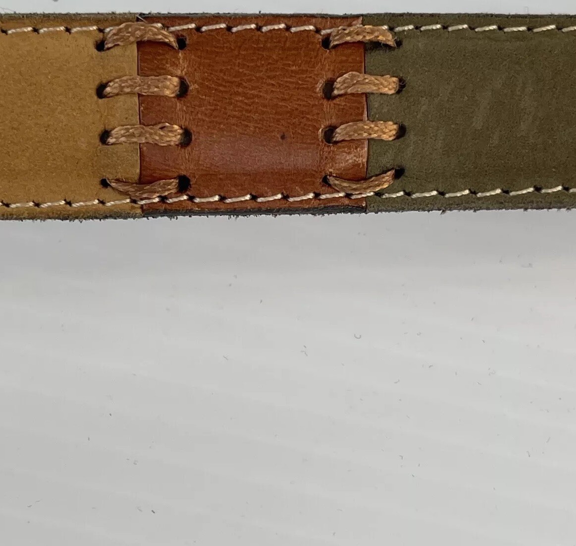 Fossil Leather Belt Suede Multicolor Patchwork VT… - image 13