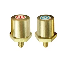 M6 Thread Male Brass Battery Terminal Charging Posts M6 Battery Post Adapter ...