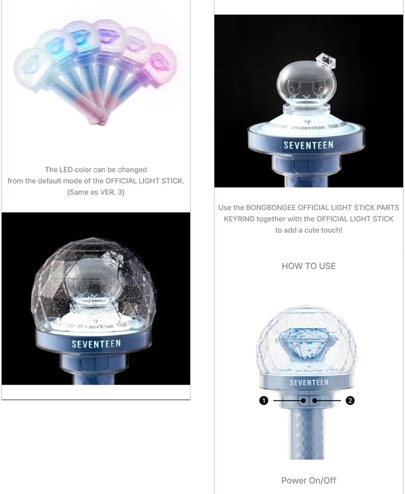 SEVENTEEN セブチ official Light stick 新品 Seventeen 10th Anniversary Light Stick Official Ver. 3 | eBay