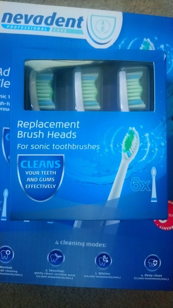 Cabezales de cepillo de dientes sónico Nevadent LIDL NZKS 6 B3 NSZB 3.7 C4 Philips Sonicare