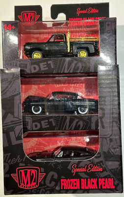 M2 MACHINES, FROZEN BLACK PEARL SET OF 6 WITH 1978 DODGE CHASE